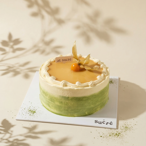 Pear and Pandan Glutinous Rice Cake by at sucré Singapore - fresh cream cake Everton Park