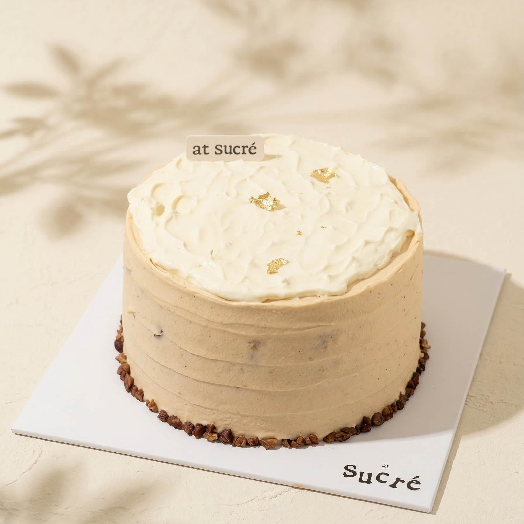 Pecan Thai Tea Glutinous Rice Cake | at sucré Singapore