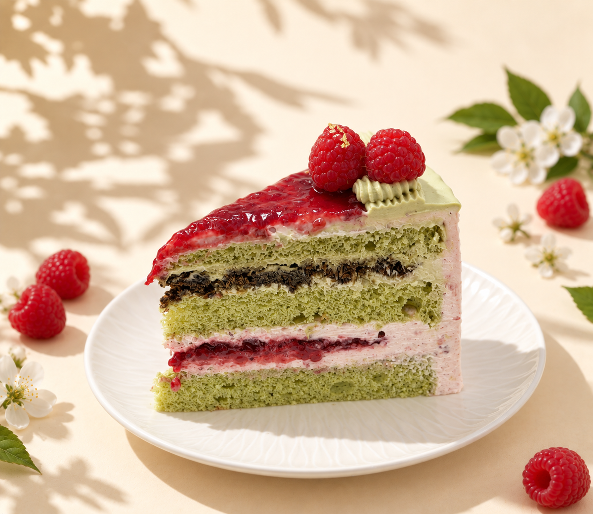 Dubai Pistachio Raspberry Cake 迪拜开心果树莓蛋糕